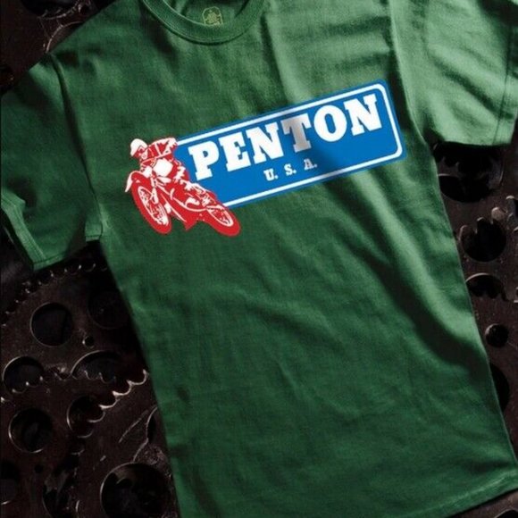 Penton Logo Green Short Sleeve T-Shirt - NEW Fast Ship - Picture 1 of 4